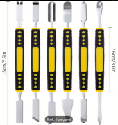 6 Parça Iki Yönlü Metal Telefon Tablet Ps Kapak Açma Aparatı Set