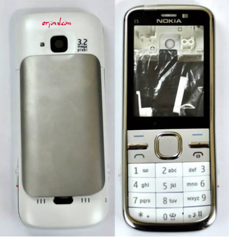 Nokia C5-00 Kasa Kapak Tuş Takımı