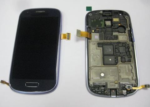 Samsung Galaxy S3 Mini Ekran LCD Panel Takım MAVİ